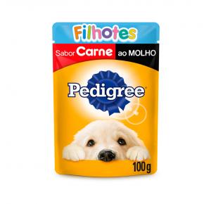 Ração Úmida Pedigree Sachê para Cães Filhotes - Carne ao Molho 100g