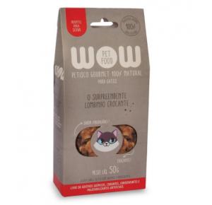 Petisco Natural Wow O Surpreendente Lombinho Crocante Gatos 50g