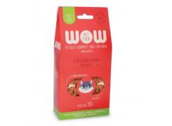 Petisco Natural Wow O Delicioso Frango Crocante Gatos 50g
