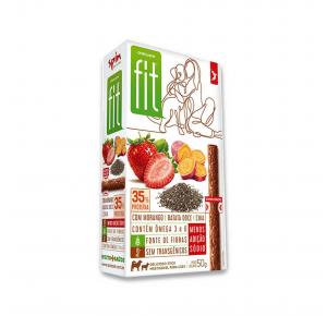 Petisco Onebyone Gourmet Fit Stick Morango Batata Doce e Chia Spin Pet 50g