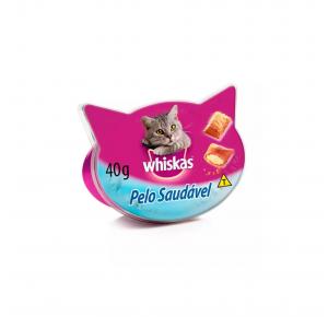 Petisco Whiskas Temptations Pelo Saudável Para Gatos Adultos 40gr