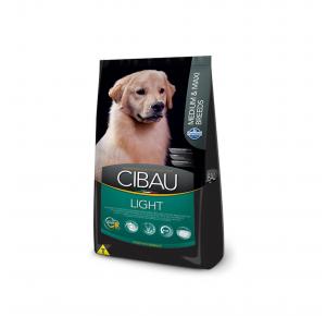 Ração Cibau Light para Cães Adultos Raças Médias e Grandes 12kg