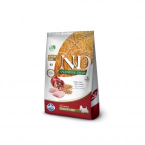 Ração Farmina N&D Ancestral Grain para Cães Sênior de porte Mini sabor Frango e Romã 2.5kg