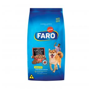 Ração Faro para Cães Adultos Raça Média Sabor Carne e Cereais 1kg