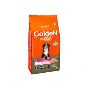 Ração Golden Cães Filhotes Raças Grandes Sabor Frango e Arroz 15kg