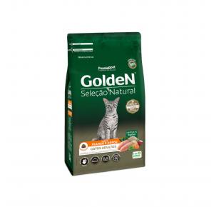 Ração Golden Seleção Natural para Gatos Adultos Sabor Frango 10.1kg