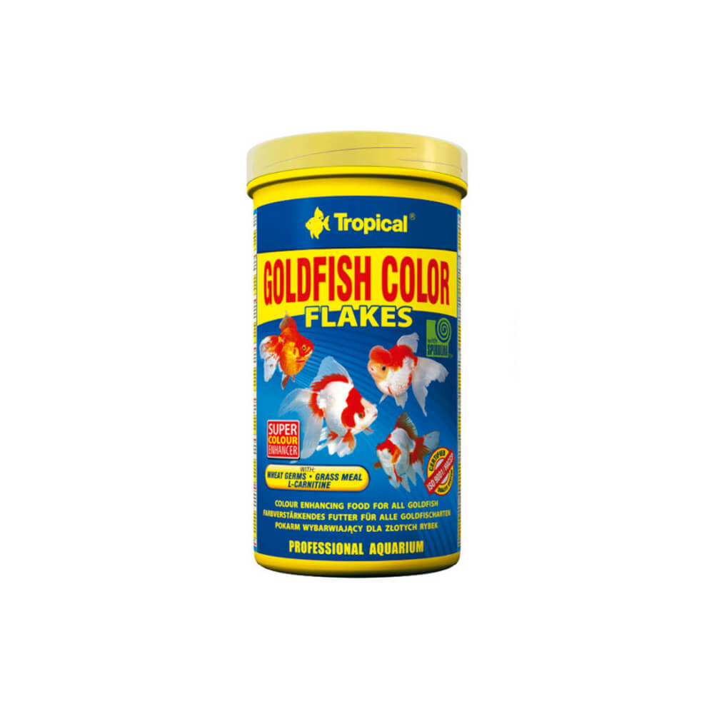 Tropical goldfish color flakes clearance