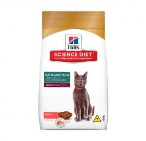 Ração Hills Science Diet Gato Castrado Sabor Salmão Para Gatos Adultos 1.5kg