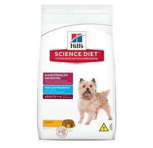 Ração Hills Science Diet Manutenção Saudável Pedaços Pequenos Para Cães Adultos 1kg