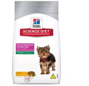 Ração Hills Science frango  para filhotes cães raças pequenas e mini 1kg