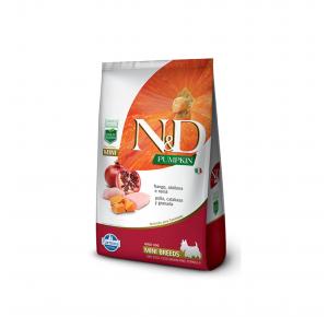 Ração N&D Pumpkin para Cães Adultos Raças Mini Sabor Frango 800gr