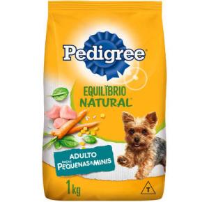 Ração Pedigree Equilíbrio Natural para Cães Adultos de Raças Pequenas 1kg