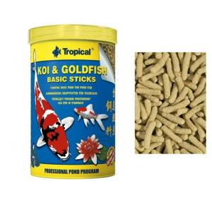 Ração Peixes Koi Goldfish Basic Sticks-Bag 800G tropical