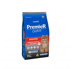 Ração Premier Gatos Adultos Ambientes Internos Salmão 7.5kg