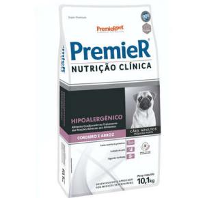 Ração Premier Nutrição Clínica Hipoalergênico Cordeiro e Arroz para Cães Adultos Pequeno Porte 10.1Kg