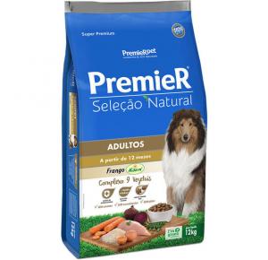 Ração Premier Seleção Natural Frango para Cães Adultos Raças Medias e Grandes 2.5Kg