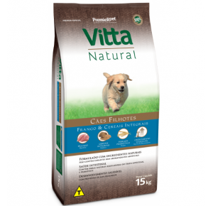 Ração Premier Vitta Natural Cães filhotes Frango e Cereais - 15 Kg