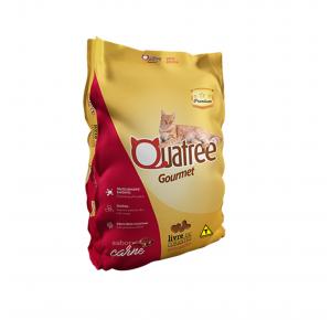 Ração Quatree Gourmet para Gatos Adultos Sabor Carne 1kg