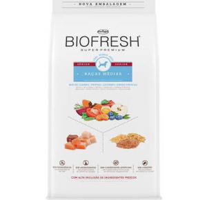 Ração Biofresh Cães Sênior  Mix de Carne, Frutas, Legumes e Ervas Frescas para  Raças Médias 3Kg