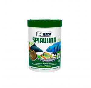 Ração Spirulina Flakes Alimento para Peixes 50g Alcon 