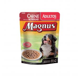 Ração Úmida Magnus Sachê Cães Adultos Carne 85gr Adimax