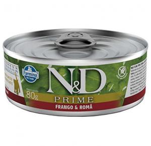 Ração Úmida N&D Prime Grain Frango e roma para Gatos 80g