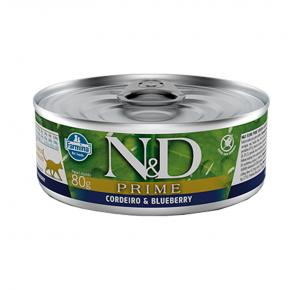 Ração Úmida N&D Prime para Gatos Adultos Sabor Cordeiro 80g