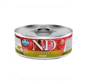 Ração Úmida N&D Quinoa Urinary para Gatos Adultos Lata 80g