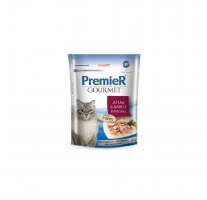 Ração Úmida Premier Gourmet para Gatos sabor Atum e Arroz Integral 70g