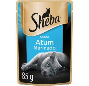 Ração Úmida Sheba Sachê para Gatos Adultos Sabor Atum Marinado 85g