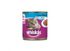 Ração Whiskas Lata Patê para Gatos Adultos Sabor Atum 290g