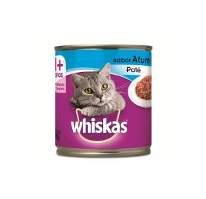 Ração Whiskas Lata Patê para Gatos Adultos Sabor Atum 290g