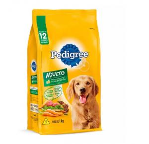 Ração Pedigree Carne e Vegetais para Cães Adultos Raças Médias e Grandes 1kg