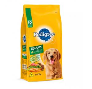 Ração Pedigree Carne e Vegetais para Cães Adultos Raças Médias e Grandes 3kg