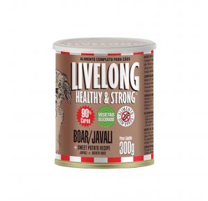 Ração Úmida Livelong Cão Javali + Batata Doce 300gr