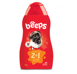 Shampoo Beeps 2 em 1 para Cães e Gatos 500ml