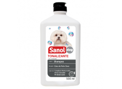 Shampoo Sanol Dog Tonalizante para Pelos Claros 500mL