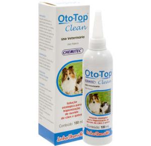 Solução Otológica Chemitec Oto-Top Clean para Cães e Gatos 100mL