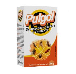 Talco antipulgas  pulgol caixa 100g - Vetbras 