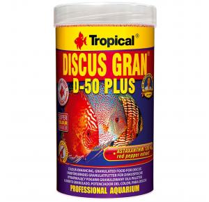 Alimento para peixe Tropical Discus Gran D-50 Plus 110g