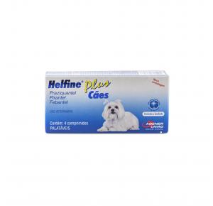 Vermífugo Helfine Plus para Cães com 4 Comprimidos Agener União
