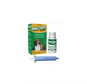 Vermífugo Natuverm para Cães e Gatos Suspensão Oral Vetbras 20ml