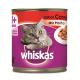 Whiskas Lata para Gatos Adultos Sabor Carne ao Molho - 290g