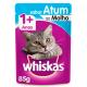 Whiskas Sachê para Gatos Adultos Sabor Atum - 85g