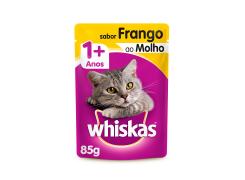 Whiskas Sachê para Gatos Adultos Sabor Frango ao Molho - 85g