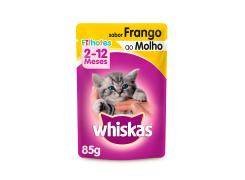 Whiskas Sachê para Gatos Filhotes Sabor Frango ao Molho - 85g