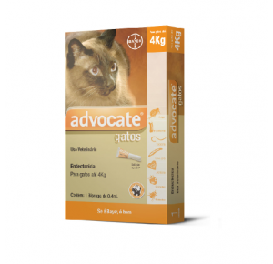 Advocate Antipulgas para Gatos de até 4kg - 1 pipeta