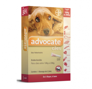 Advocate Antipulgas  Cães de 10kg a 25kg (1 pipeta)