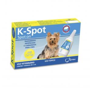 Antipulgas KSpot Cães Até 7,5kg (1pipeta)