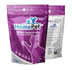 Areia Higiênica Micro Cristais de Sílica 1,5kg - Home Pet